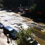 "My street in new York after a burst water main... Still can't leave the apartment :("